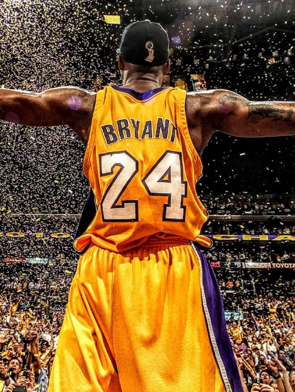 NEW! KOBE BRYANT VINTAGE LAKERS 2010 NBA CHAMPIONSHIP ULTRA GLOSSY 8.5x11 POSTER